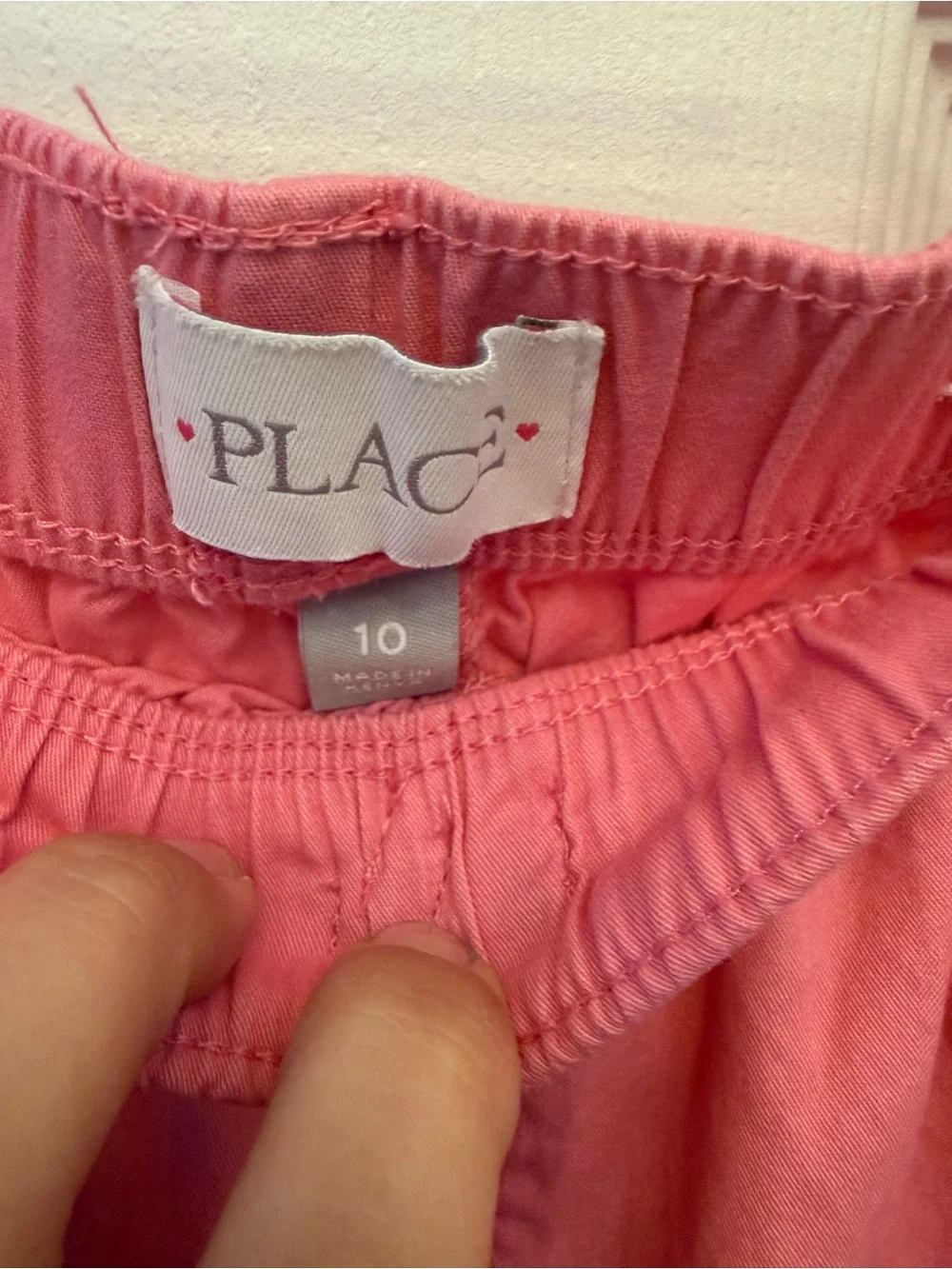 The Children's Place Pink Elastic-Waist Pants sz 10